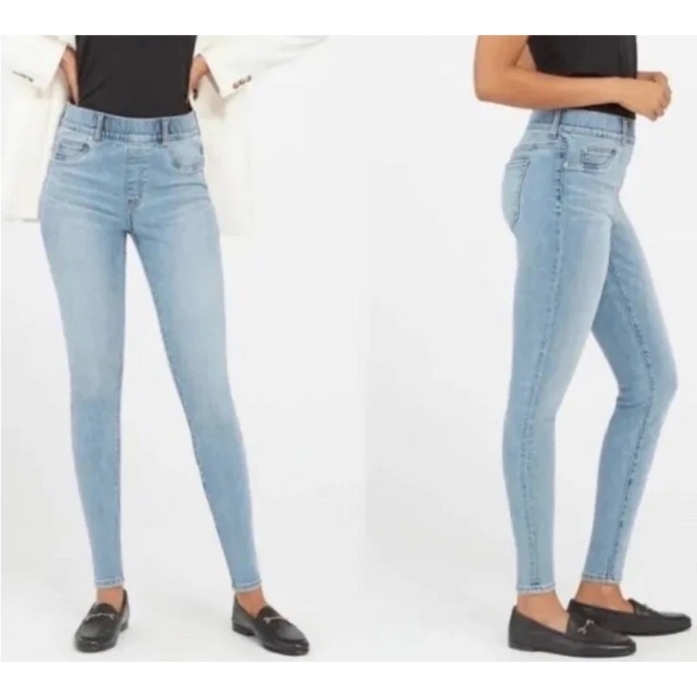 SPANX Blue Skinny Jeans with Sleek Tapered Fit - Picture 9 of 9
